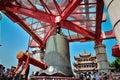 tourists visit yellow grane tower park in Wuhan city china Royalty Free Stock Photo