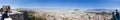 Tourists visiting the Acropolis and Athens city panorama