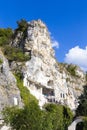 Visiting the Rock Monastery St. Dimitar Basarabovski Royalty Free Stock Photo