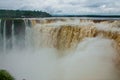 Tourists visiting the Devil s throat waterfall in the Iguazu Falls, one of the seven natural wonders of the world. Missions,