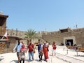 Tourists visiting Dubai Museum, United Arab Emirates Royalty Free Stock Photo