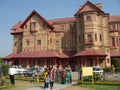 tourists visiting the famous landmark of Jammu, Hari Niwas Palace, during their vacation