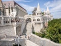 Tourists visiting Fisherman s Bastion in Budapest