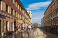 Tourists Visiting Historical Old Center