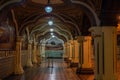 Tourists visiting the Interiors of the historic grand Mysore palace also called Amba Vilas palace Royalty Free Stock Photo