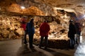 Tourists visiting Koneprusy Caves, Czech Republic