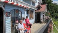 Tourists visiting museum in Chile