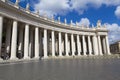 Tourists visiting San Pietro square in Vatican