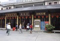 Shanghai, 2nd may: Tourists visiting the Shops from the Jade Buddha Temple in Shanghai