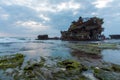 Tourists visiting Tanah-Lot Ancient Famous Hindu Temple