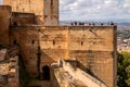 Tourists visiting Torre de la Vela, Alhambra, Andalusia, Spain