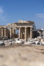 Tourists and visitors of The Porch of the Caryatids at Acropolis of Athens