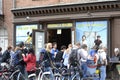 Tourists Wait to Rent Bikes NYC Royalty Free Stock Photo