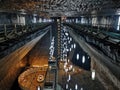 Lights in Salina Turda, Turda Salt Mine, near Cluj Napoca, Transylvania Royalty Free Stock Photo