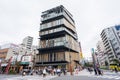 Tourists walk around Asakusa Culture Tourist Center in Asakusa district, Tokyo, Japan. made by Kengo Kuma