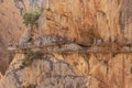 Tourists walking over the King`s pathway