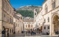 Tourists in Dubrovnik Old Town Royalty Free Stock Photo