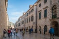 Tourists in Dubrovnik Old Town Royalty Free Stock Photo