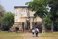 Tourists at Wat Si Chum Temple in Sukhothai, Thailand