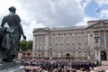 Tourists watching changing the guard Londo Royalty Free Stock Photo