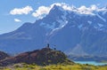 Tourists in Torres del Paine, Patagonia, Chile