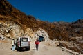 Tourists on the way to Nathula pass