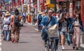 Tourists In Yokohama Chinatown Street, Japan