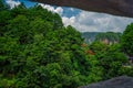 Tourists in Zhangjiajie scenic lookout