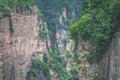 Tourists in Zhangjiajie scenic lookout