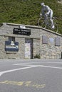 Monument at Octave Lapize, Col du Tourmalet Royalty Free Stock Photo