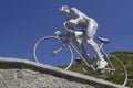 Monument at the Col du Tourmalet Royalty Free Stock Photo