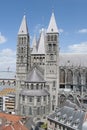 Tournai cathedral Royalty Free Stock Photo