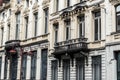 Tournai Doornik, Walloon Region - Belgium - Typical vintage facade of a small cafe and restaurant