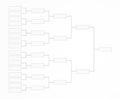 Tournament bracket template for a championship infographics Royalty Free Stock Photo