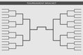 Tournament bracket vector. Championship template.