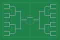 Tournament bracket vector. Championship template.