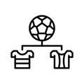Tournament, football icon. Simple line, outline vector elements of soccer for ui and ux, website or mobile application