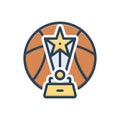 Color illustration icon for Tournament, competition and game Royalty Free Stock Photo