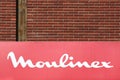 Moulinex sign on a wall Royalty Free Stock Photo