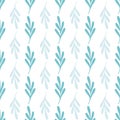 Tourqoise leaves seamless pattern background print Royalty Free Stock Photo