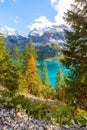 Oeschinensee lake, Swiss Alps, Switzerland