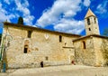 view of the beautiful hilltop town of Tourrettes-sur-Loup-sur-Loup in the south of France Royalty Free Stock Photo