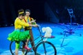 Tours of the Moscow Circus on Ice. Trained dogs