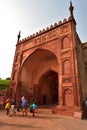 Toursits outside the Red Fort Royalty Free Stock Photo