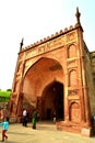 Toursits outside the Red Fort Royalty Free Stock Photo