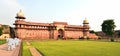 Toursits outside the Red Fort internal building Royalty Free Stock Photo