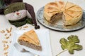 Tourtiere and snowman Royalty Free Stock Photo