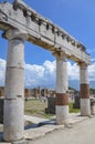 Tousists visit Pompeii ruins