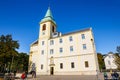 Tousists visit St. Josefskirche at Kahlenberg in Vienna, Austria