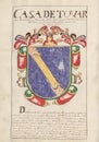 Tovar House Coat of Arms at Nobleza de Extremadura, 1710